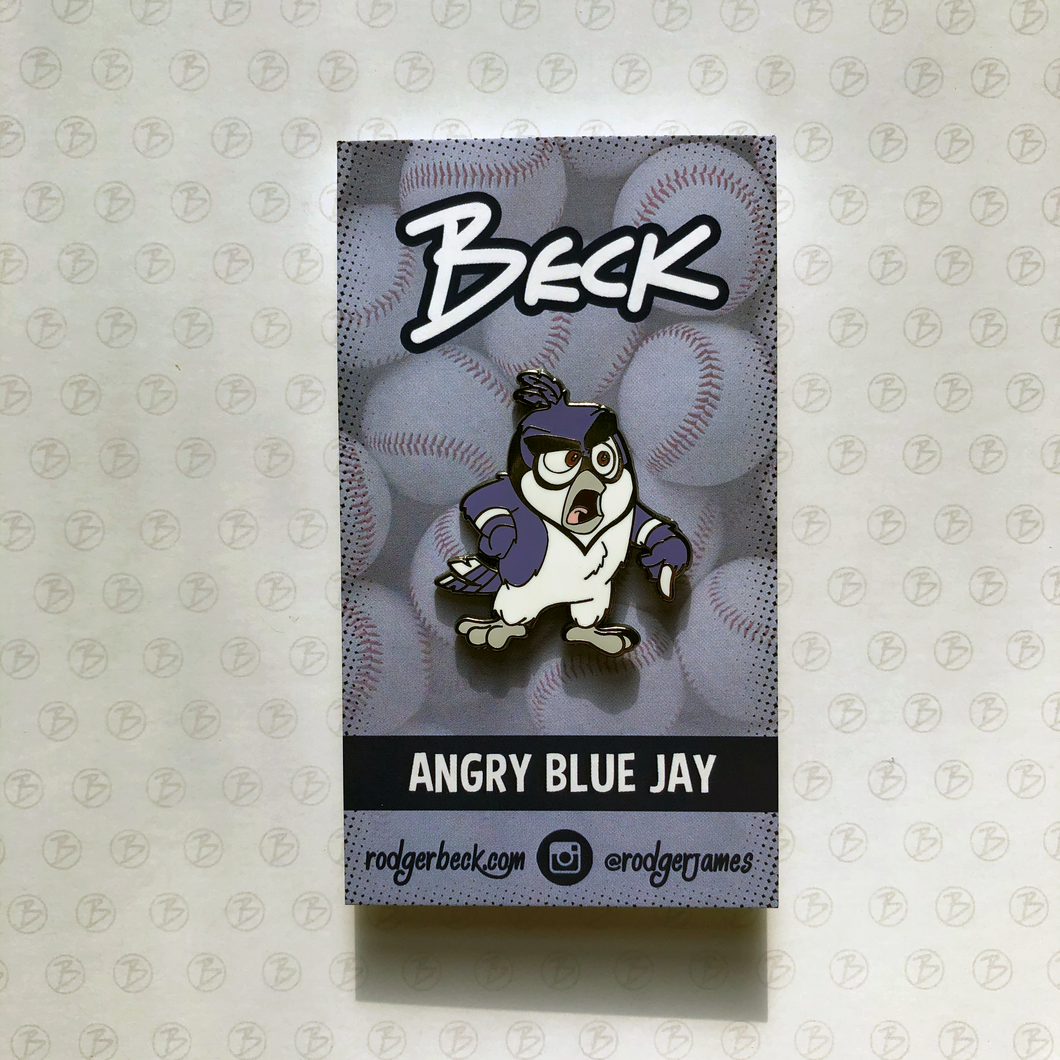 Angry Blue Jay PIN