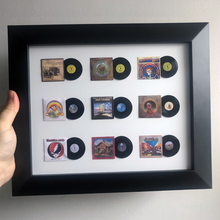 Load image into Gallery viewer, MINIATURE FRAMED VINYL LP COLLECTION
