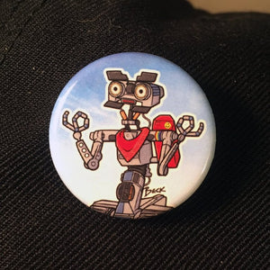 1" Johnny 5 button